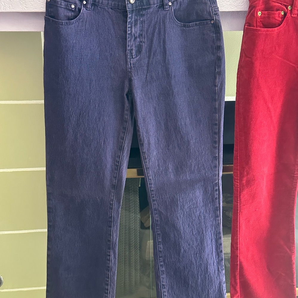 Diane Gilman (DG2) 2 pair Size 4 PETITE Pants - Picture 4 of 16